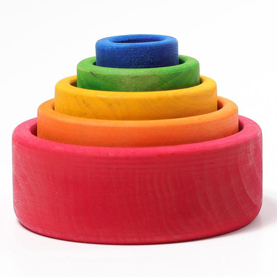 Stacking Bowls Outside Red