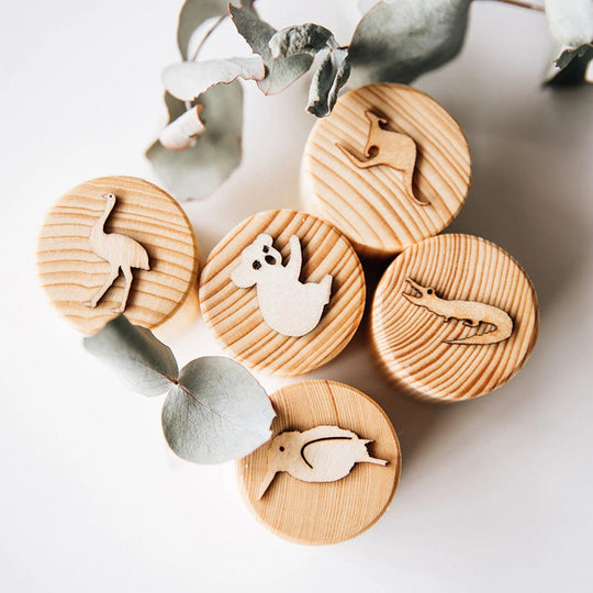 Australian Animal Playdough Stamps 5pc