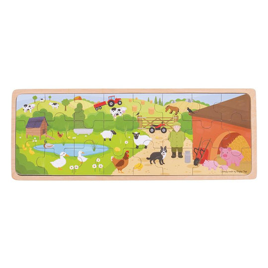 On the Farm Wooden Puzzle 24pc