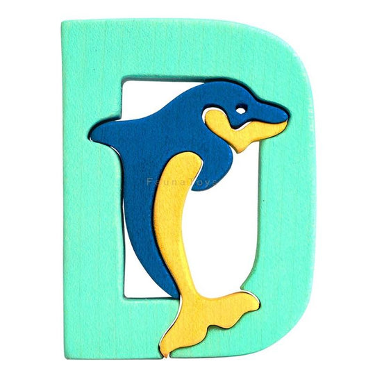 D for Dolphin Letter Puzzle