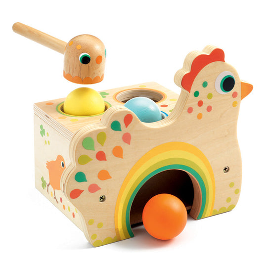 Tapatou Chicken Wooden Pounding Toy
