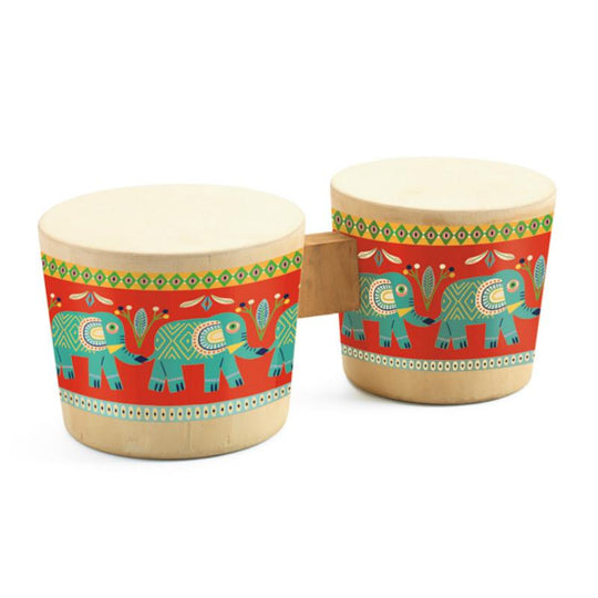 Animambo Wooden Bongo Drums