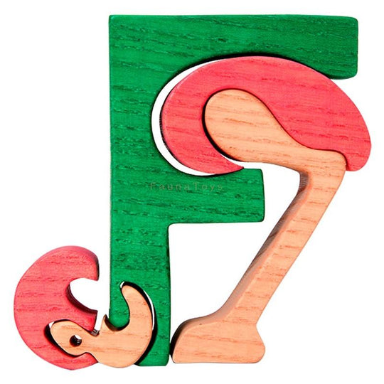 F for Flamingo Letter Puzzle