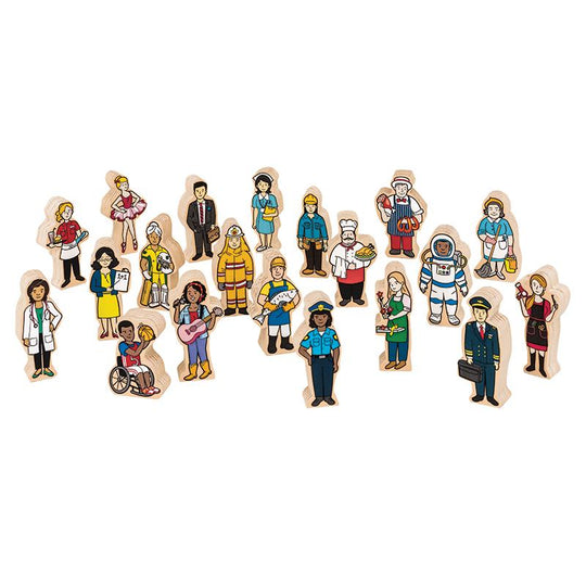 Multicultural People 20pc Wooden Set