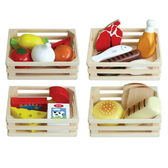 Play Food in Crates Set of 4