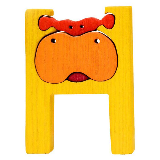 H for Hippo Letter Puzzle