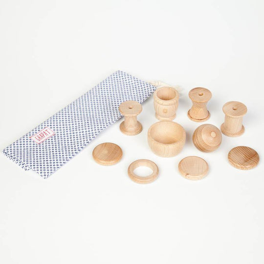 Natural Treasure Basket with 10 Elements