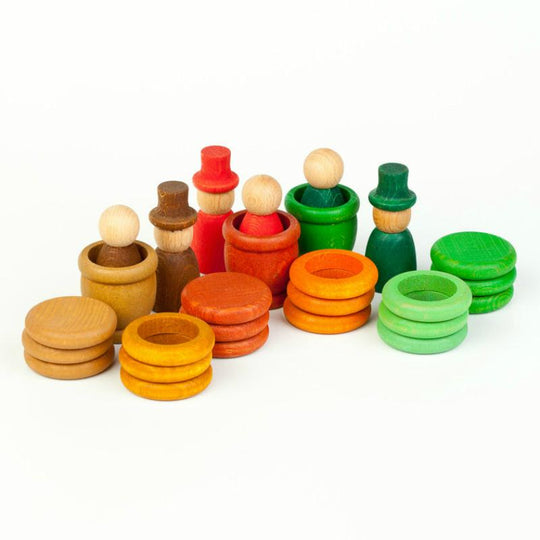 Nins Autumn Peg People Play Set