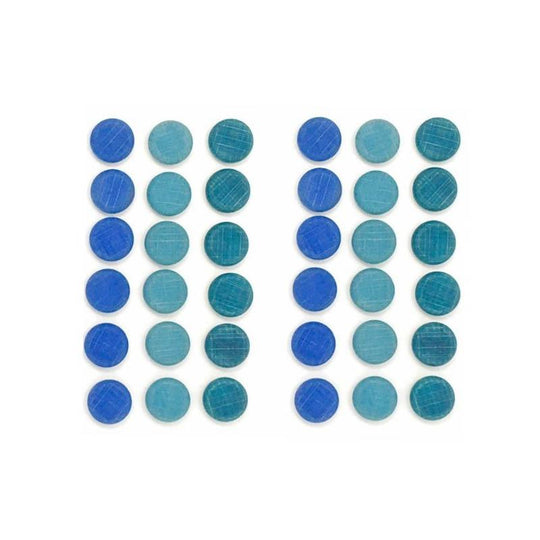 Mandala Blue Coins 36pc Set