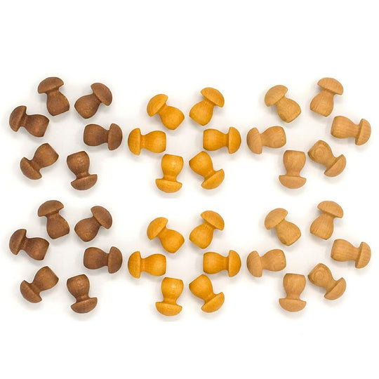 Mandala Brown Mushrooms 36pc Set