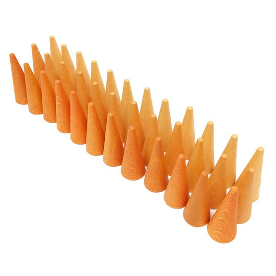 Mandala Orange Cones 36pc Set