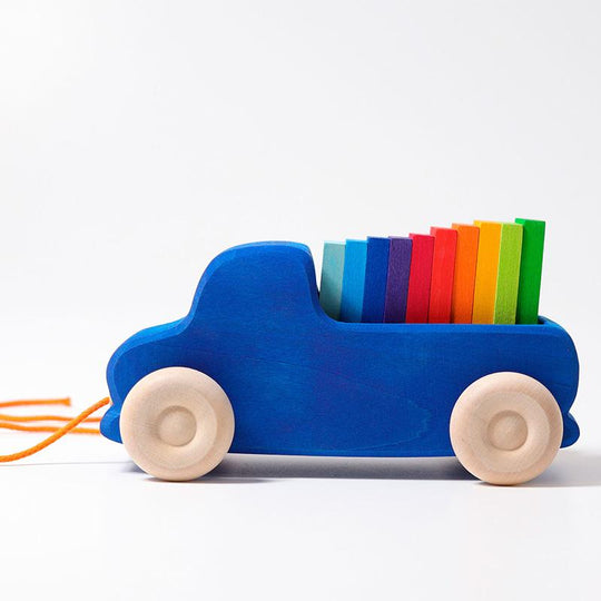 Large Blue Truck Pull Along