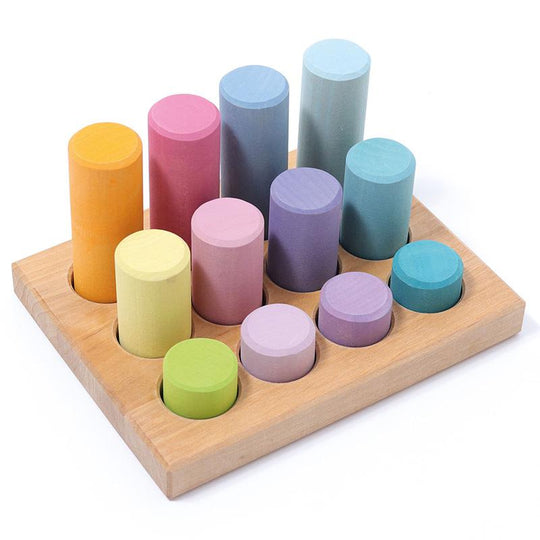 Small Rollers Stacking Game Pastel