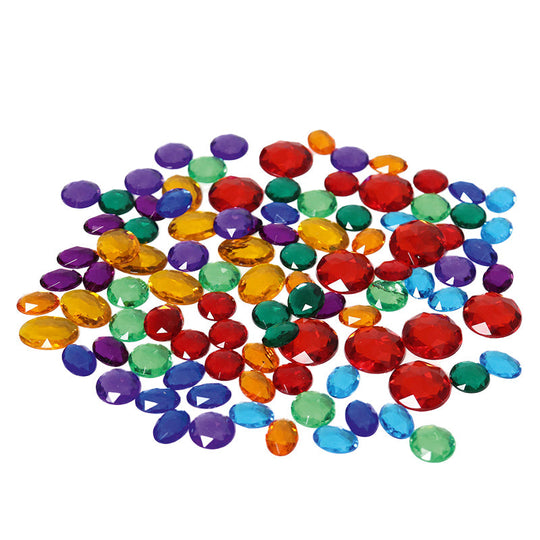 100 Acrylic Glitter Stones
