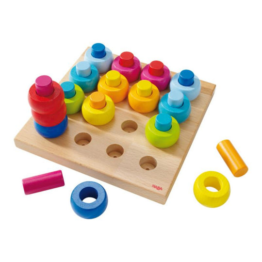 Rainbow Whirls Peg Game