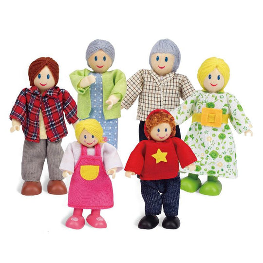 Caucasian Doll Family