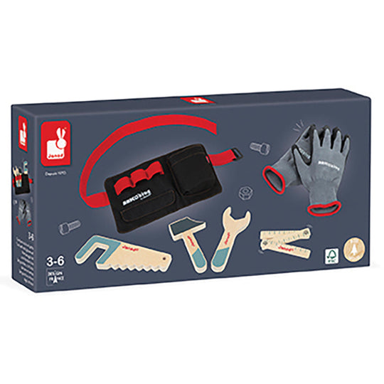 Brico Kids DIY Tool Belt & Gloves Set