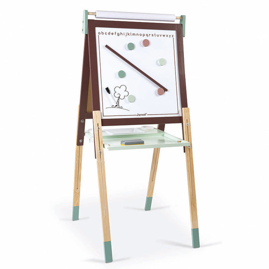 Height Adjustable Blackboard Burgundy