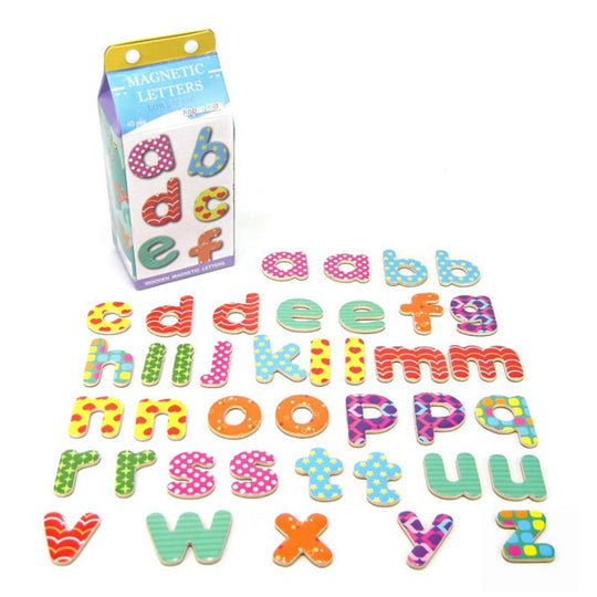 Magnetic Lowercase Letters Milk Carton