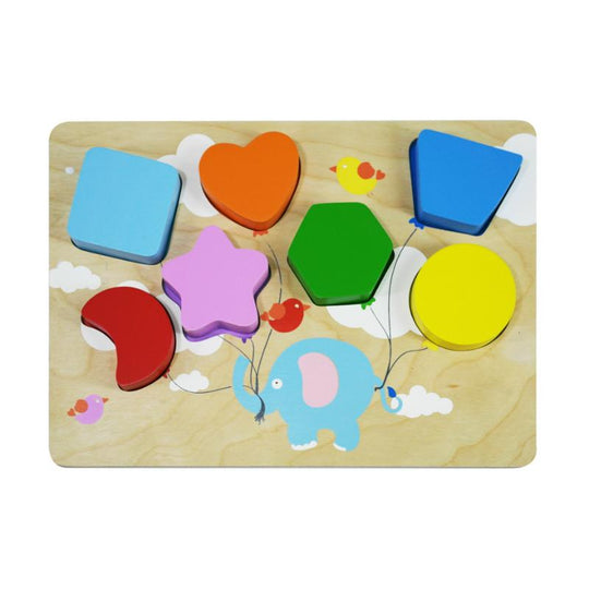 Flying Balloon Chunky Shape Puzzle
