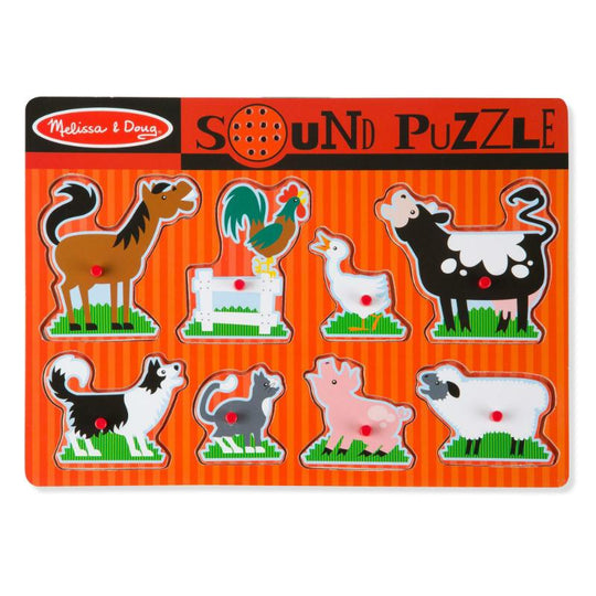 Farm Animals Sound Puzzle 8pc
