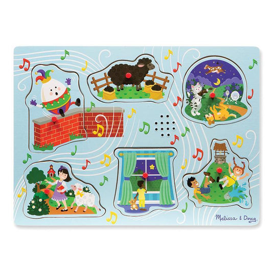 Nursery Rhyme Sound Puzzle - Blue 6pc