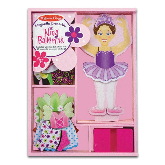 Nina Ballerina Magnetic Dress Up Play Set
