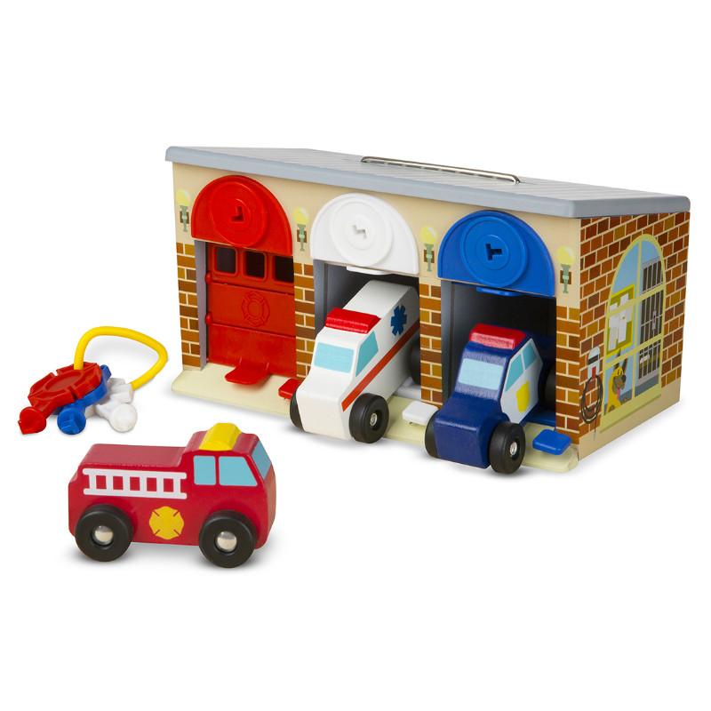 Melissa and doug garage with keys top