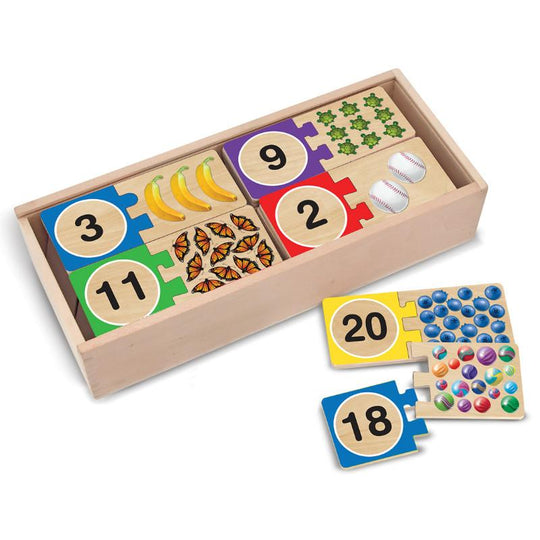 Wooden Puzzle Cards Number Puzzles