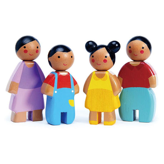 Wooden Sunny Doll Family