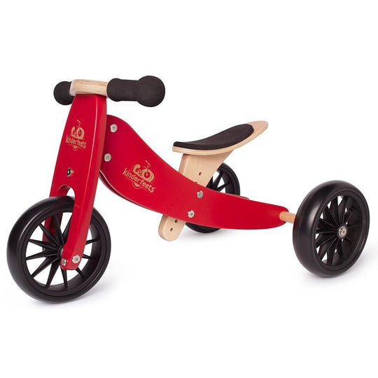 Tiny Tot 2 in 1 Balance Bike & Trike - Cherry Red