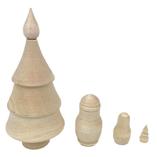 Christmas Nesting Dolls Blank Set 4pc