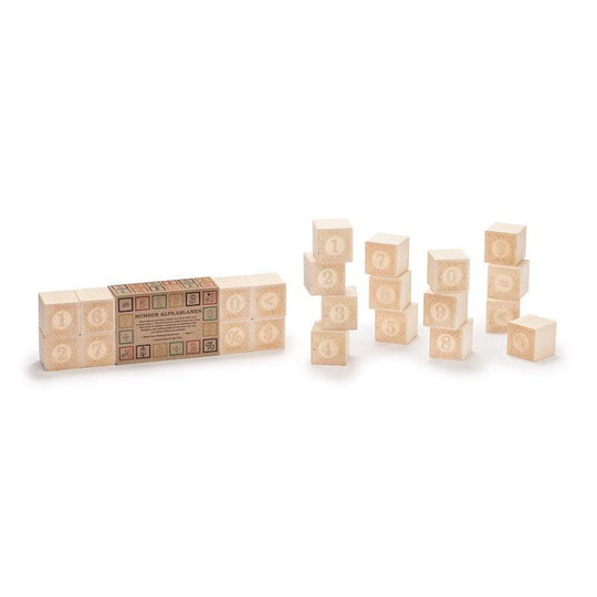 Alphablanks Numbers Wooden Blocks Set of 14