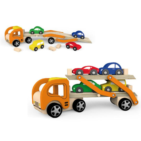 Car Carrier with Four Cars