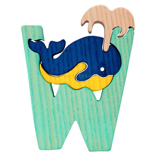 W for Whale Letter Puzzle