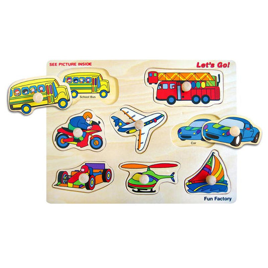 Vehicles Knob Puzzle