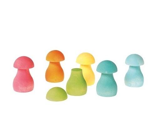 Sorting Mushrooms Pastel