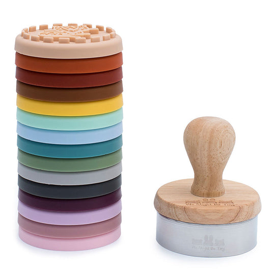 Stampies Wooden Stamper with Silicone Stamps